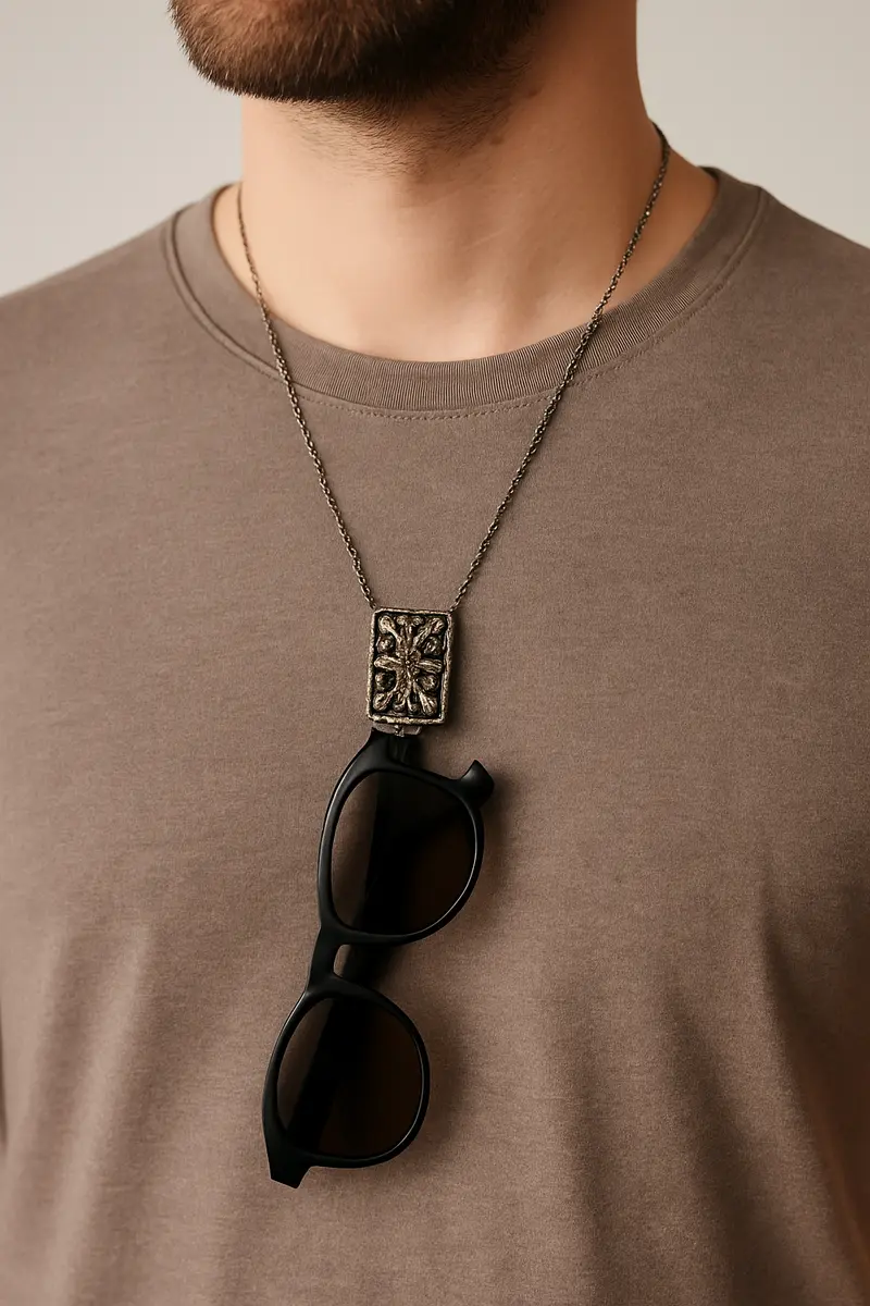 Collier Porte Lunettes Médaillon